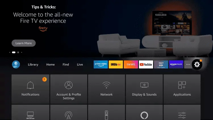 Étape 7 - Ouvrez les Paramètres Trimixtriangles